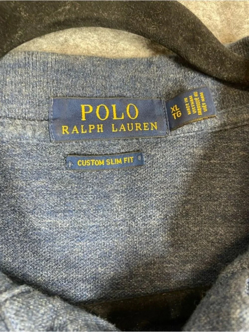 Polo Ralph Lauren Custom Slim Fit Polo Shirt Blue XL Classic Casual Golf